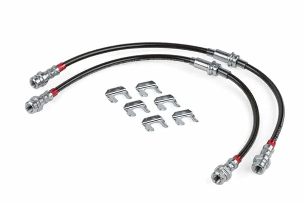 Fits 2012-13 Golf R Volkswagen Braided S_S Brake Lines Front set BRK00049